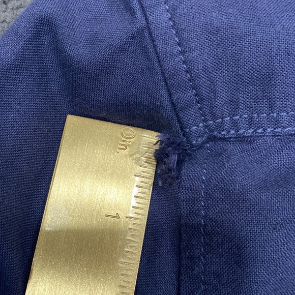 Navy Blue Cotton On Mens Collared Shirt Long Sleeves Slim Fit Size XL - Picture 9 of 9